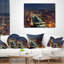 Coussin lombaire soirée cityscape photo paris city