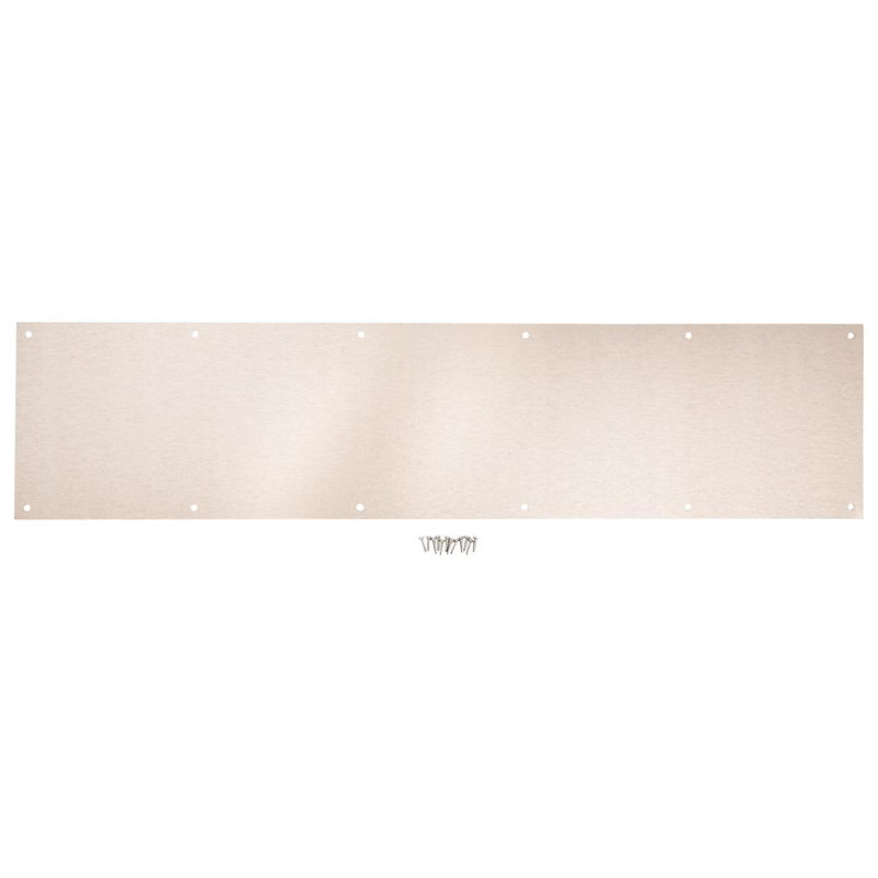 Kick Plate, H 8,5 po x l 35 po x P 0,3 po, Nickel satiné