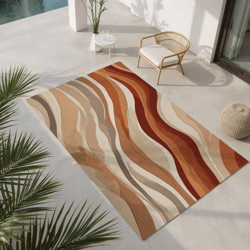 Tapis intérieur et extérieur Amber Tides, Rectangle 1 pi 6 po x 2 pi 6 po