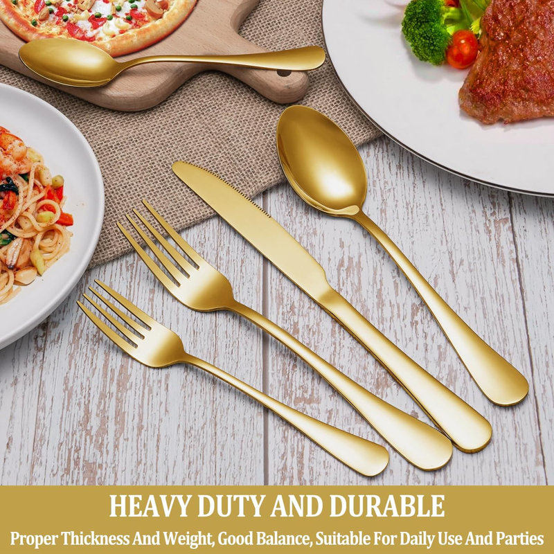 Mercer41 Joncarlo Stainless Steel Flatware Set - Service for 8