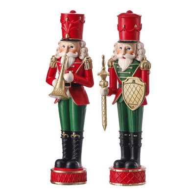 11.5" Resin Flocked Toy Solders