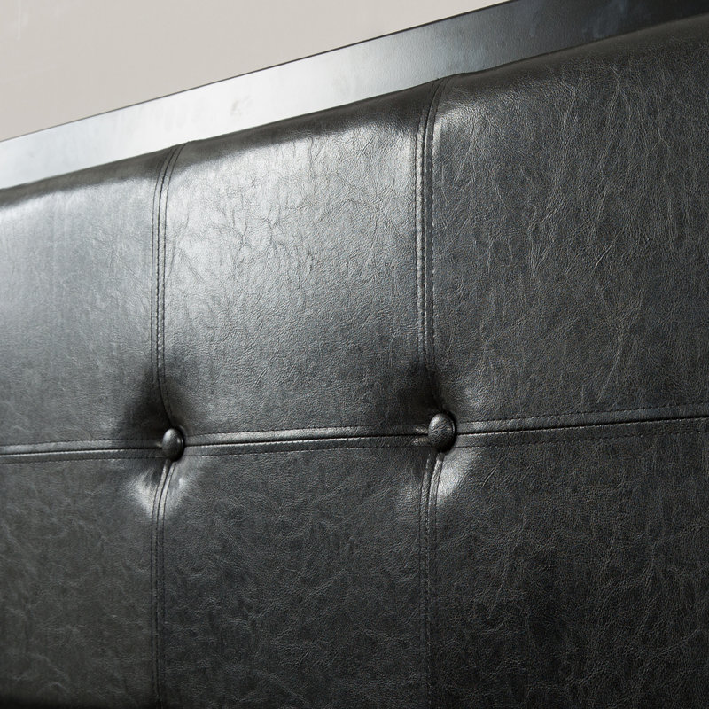 Lit plateforme tapissier Brookneal, Double