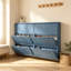 Armoire à chaussures en métal avec 3 tiroirs rabattables, range-chaussures mural, étagère à chaussures étroite et étroite pour le vestibule