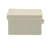 Storage Bins with Lids and Chromed Grommet Handles Light-444069315-444069318