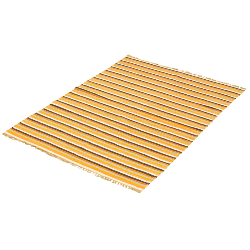 Tapis décoratif en laine de conception unique 4 pi 2 po x 5 pi 10 po noué à la main New Age