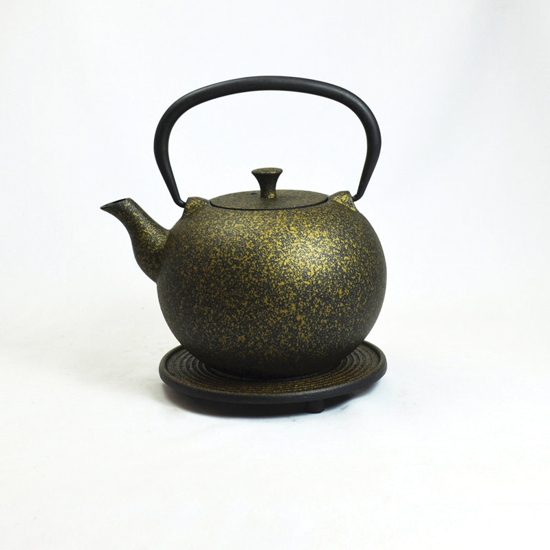 Eliane 34oz Stovetop Safe Teapot, Gold