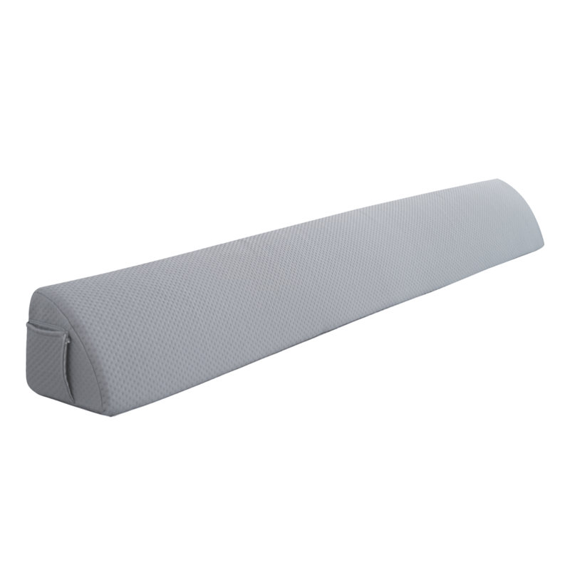 Emmyrose Bed Wedge Pillow Headboard Gap Filler Gray, King