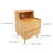 15.74'' Nightstand End Table With 2 Drawers