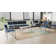 Lenox Steel Waiting Reception 2 Seat Bench Metal Frame