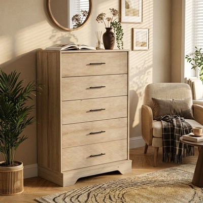 Commode 5 tiroirs Zaneta
