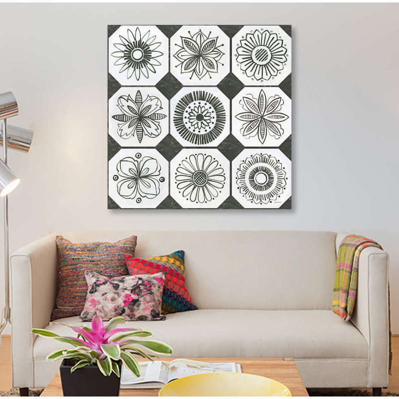 « patterns of the amazon xxi », impression sur toile, H 12 po x l 12 po x P 0,75 po, Toile tendue, Pas de tapis