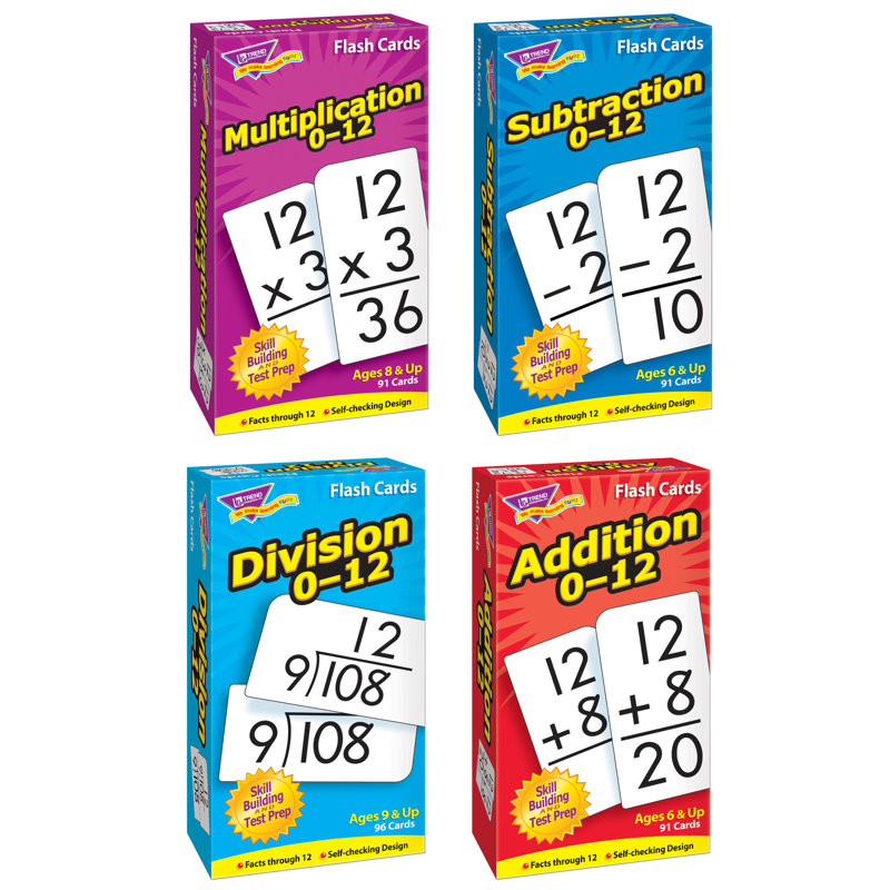 Maths, cartes éclair