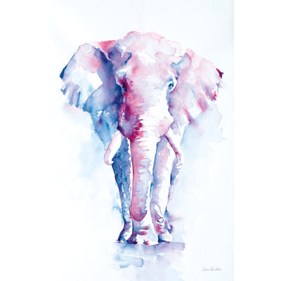 An Elephant Never Forgets Crop by Aimee Del Valle - Wrapped Canvas Painting