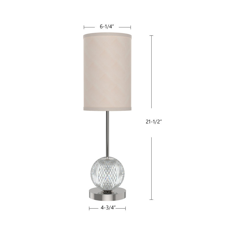 Marni LED Table Lamp, Natural Brass/Clear