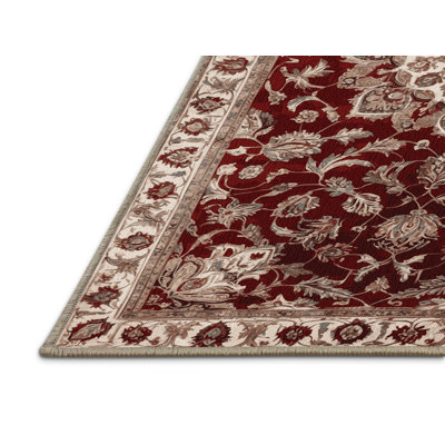 Machine Washable Persian Brown Area Rug