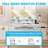 Standing Desk With Large Monitor Shelf,u Shaped Electric Standing Desk With Built-in Power Outlets, Gaming Desk With Led Light, Home Office Desk With Keyboard Tray,writing Desk With Versatile Hook-55515632