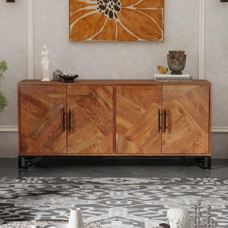 Abdinour 82'' Solid Wood Sideboard