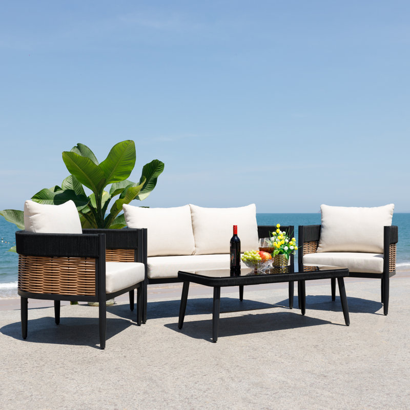 Corrente 4 Piece Conversation Set, Taupe