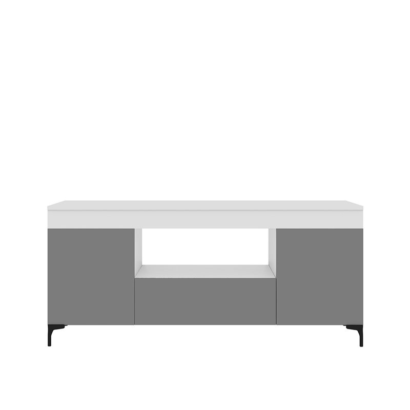 Leadley Unfinished TV Stand for TVs up to 60", White/Grey