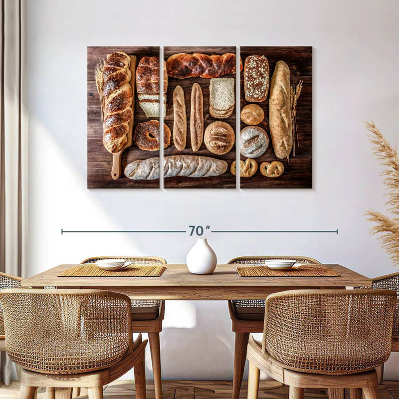 Yarlin Baked Breads For Breakfast, 36" H x 57" W