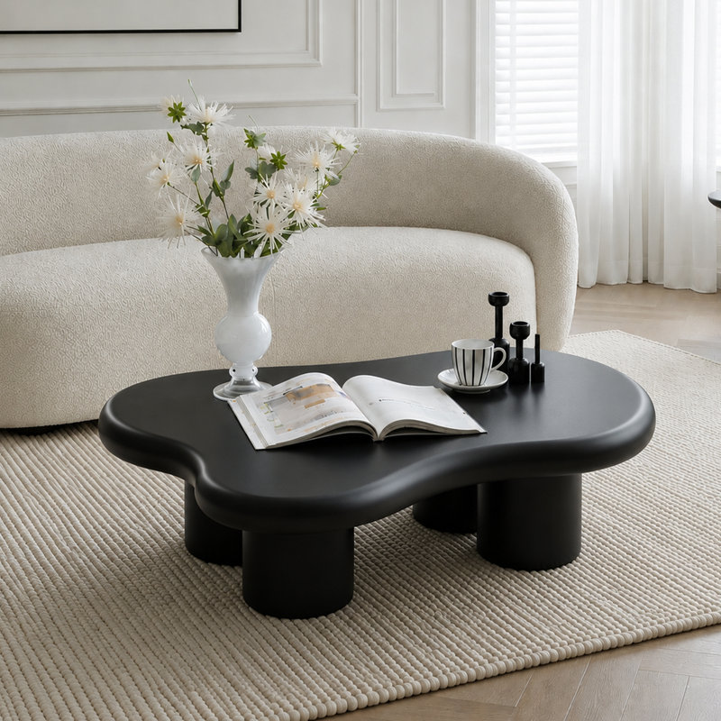 Table basse Allrich, Noir