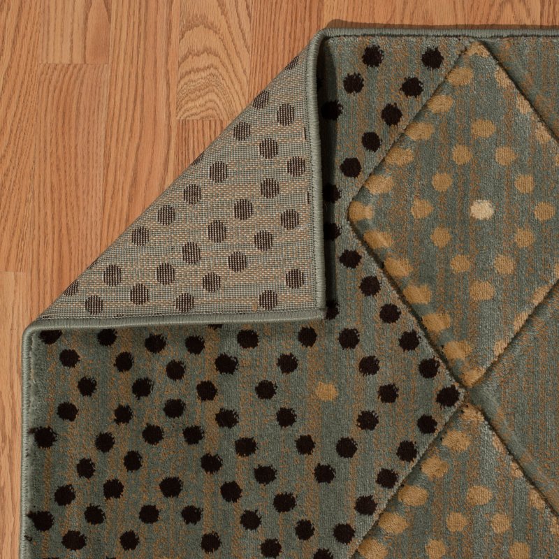 Tapis noir / gris Frida, Rectangle 1 pi 10 po x 3 pi