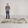 Tapis jaune / noir / blanc Pinette