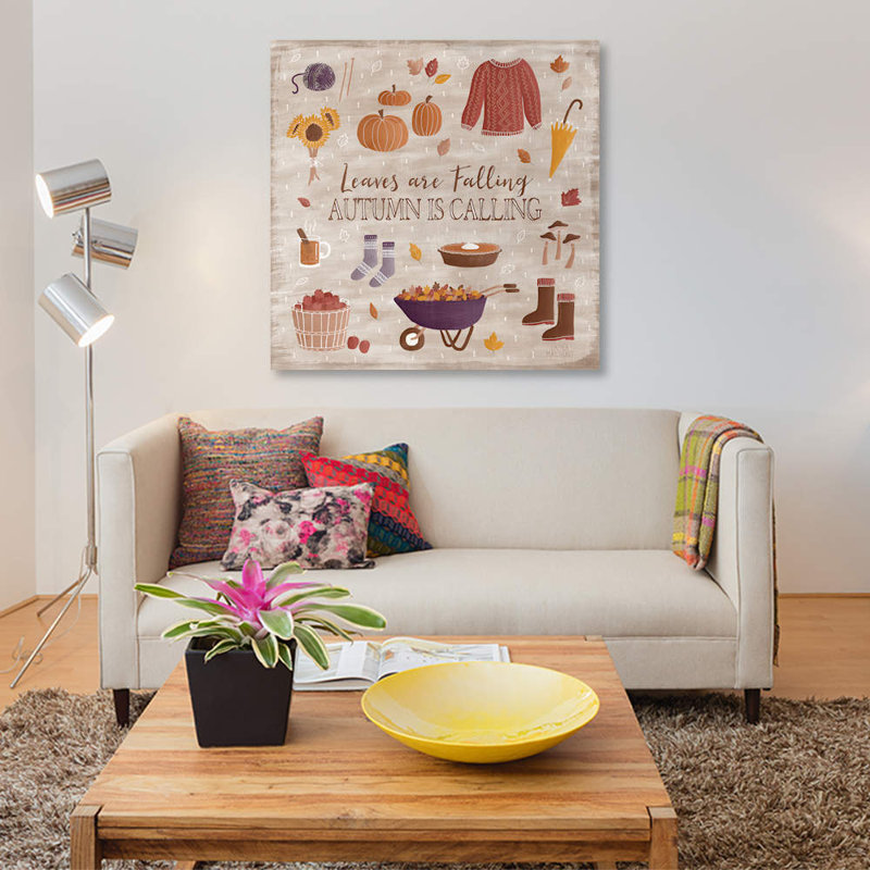 «Autumn Enchantment I», impression sur toile, H 18 po x l 18 po x P 1,5 po, Toile tendue, Pas de tapis