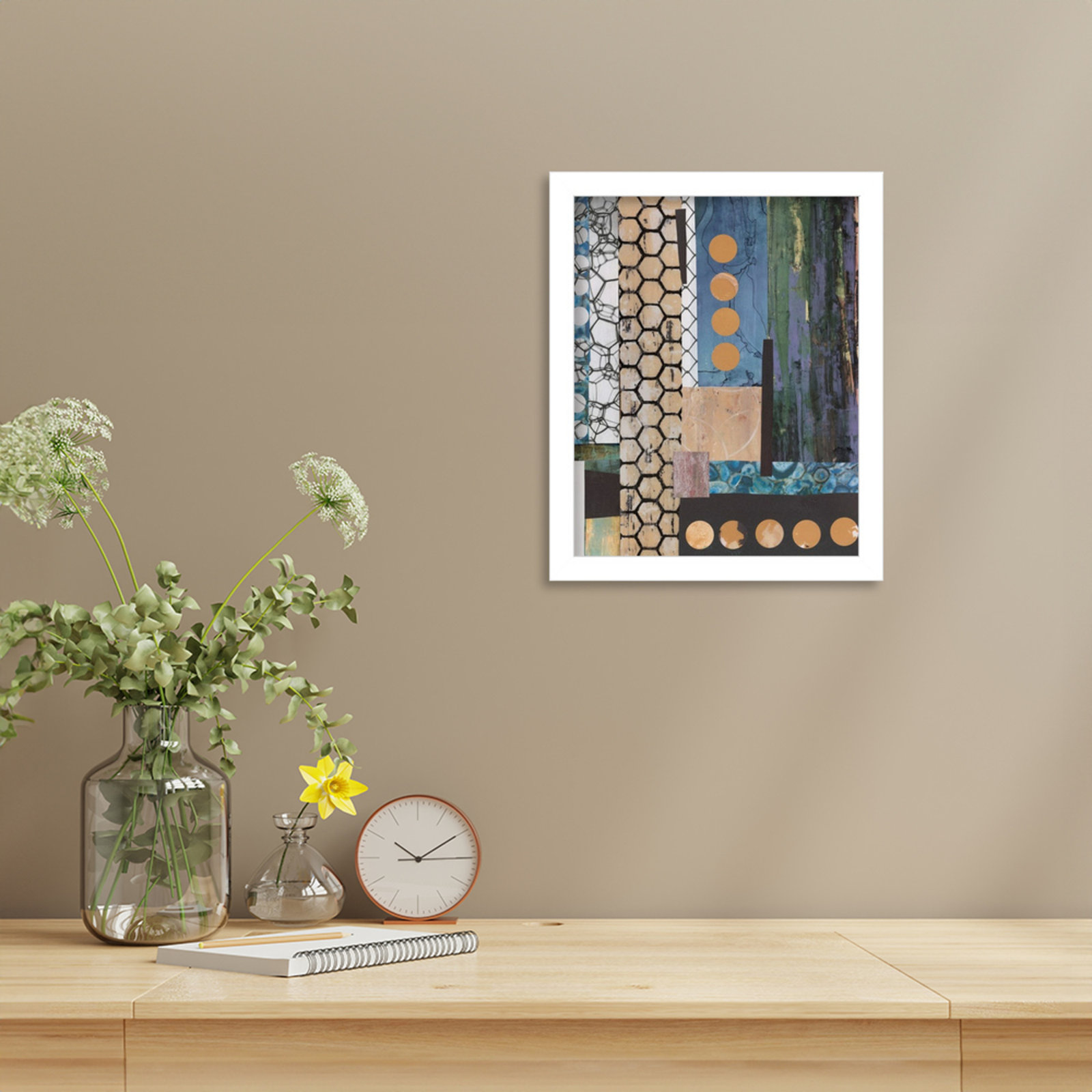 Mashup No. 2 Print by Natalie Avondet, 13" H x 11" W, White
