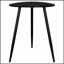 Table de bout triangulaire en bois massif Xander avec pieds évasés, parfaite pour les espaces de vie modernes et élégants