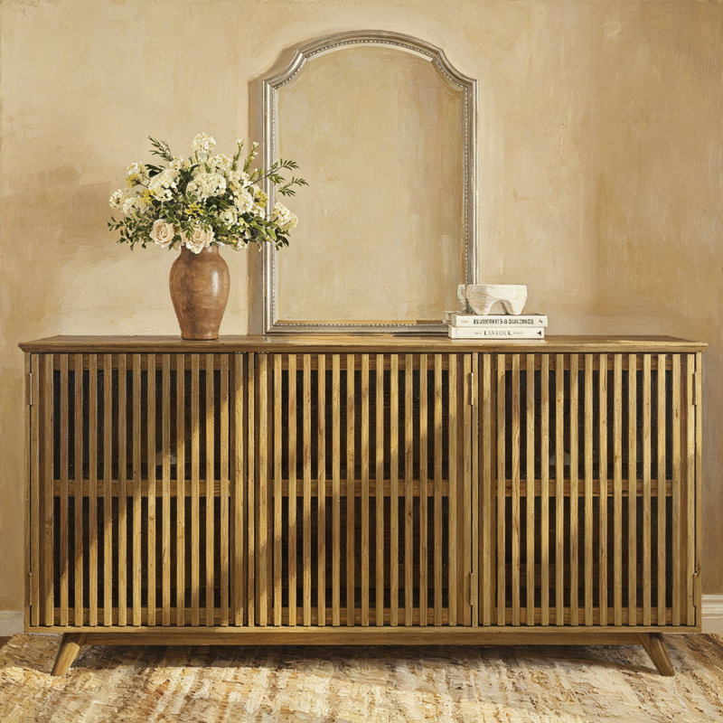 Solid Knot-Free Pine Wood TV Stand
