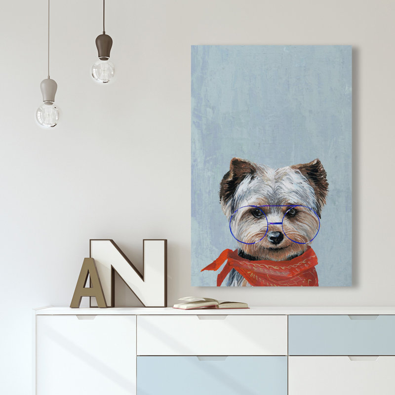 «Sassy Dog», reproduction sur toile tendue, H 30 po x l 20 po x P 1,5 po