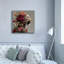  «Floral Magestic Tiger» par Ann Klee, art mural sur toile, 37 po x 37 po