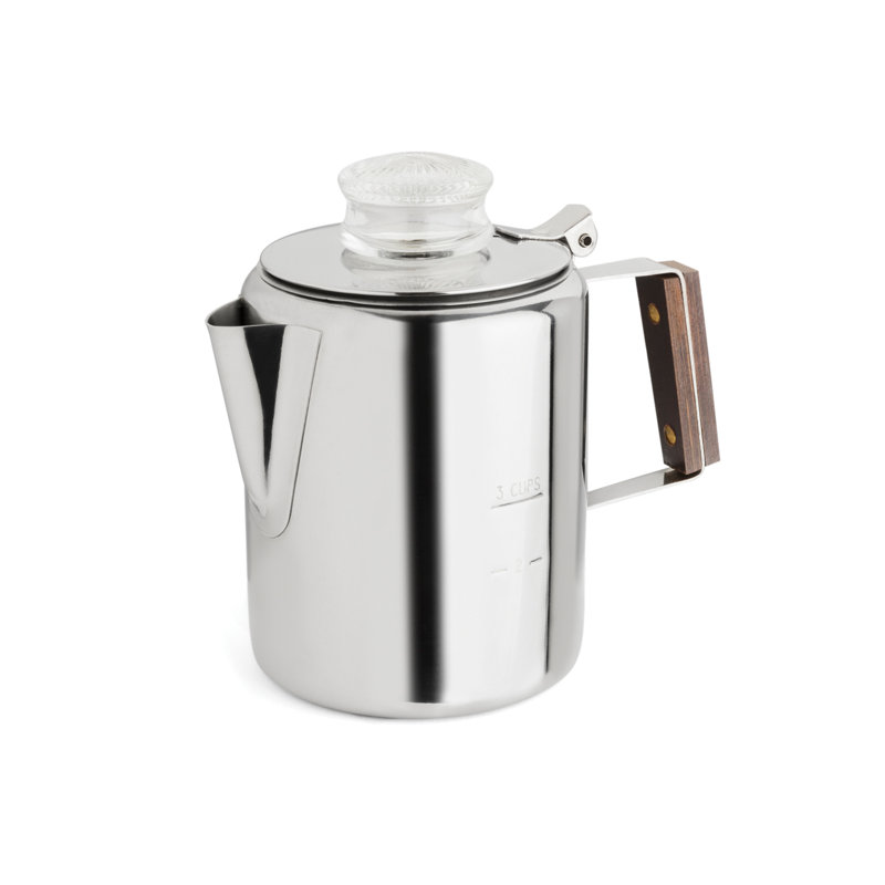 Percolateur en acier inoxydable de 2 à 3 tasses Rapid Brew, 3 tasses