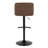 Swivel Upholstered Adjustable Height Counter Stool with Metal Frame-105186242-105186249