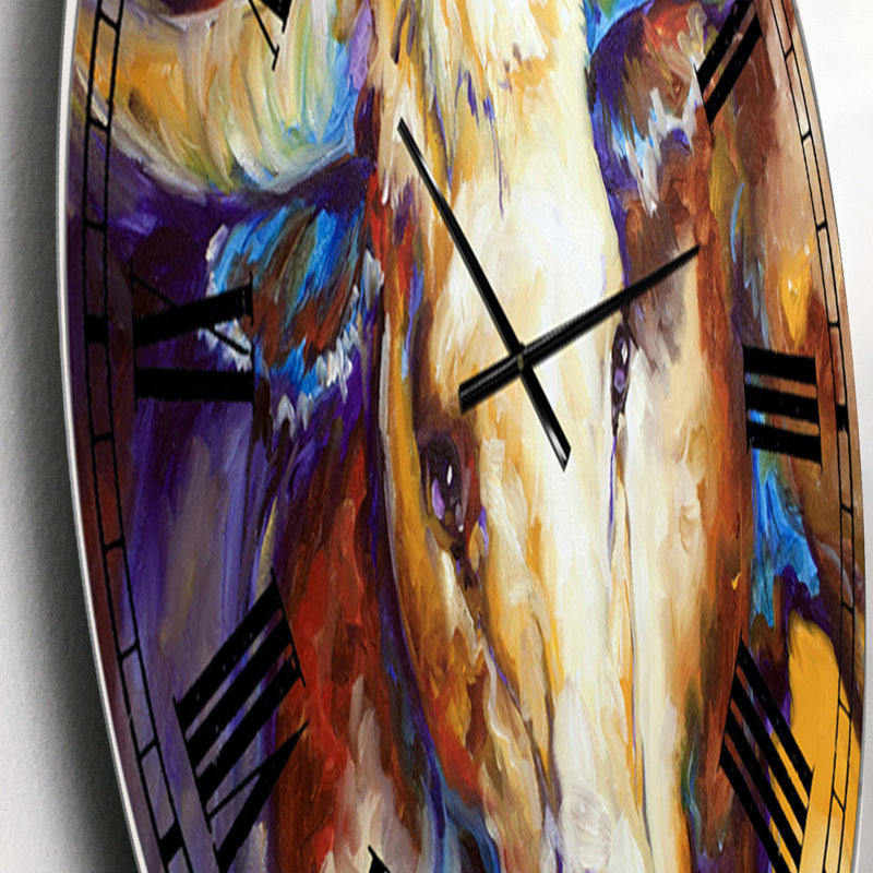 Horloge murale surdimensionnée Power Longhorn, Petit