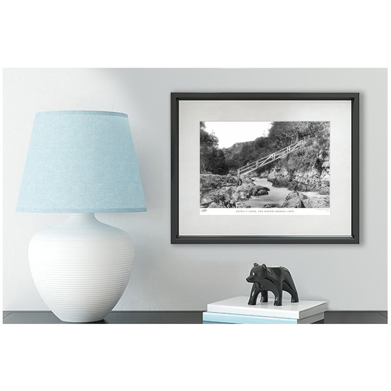 Betws Y Coed, The Miners Bridge C1870 - Single Picture Frame Print, 28cm H x 36cm W x 2.3cm D