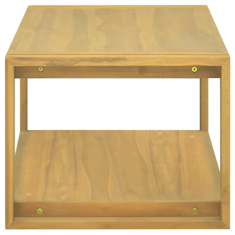 Nisbet Solid Wood Bathroom Shelves, Brown