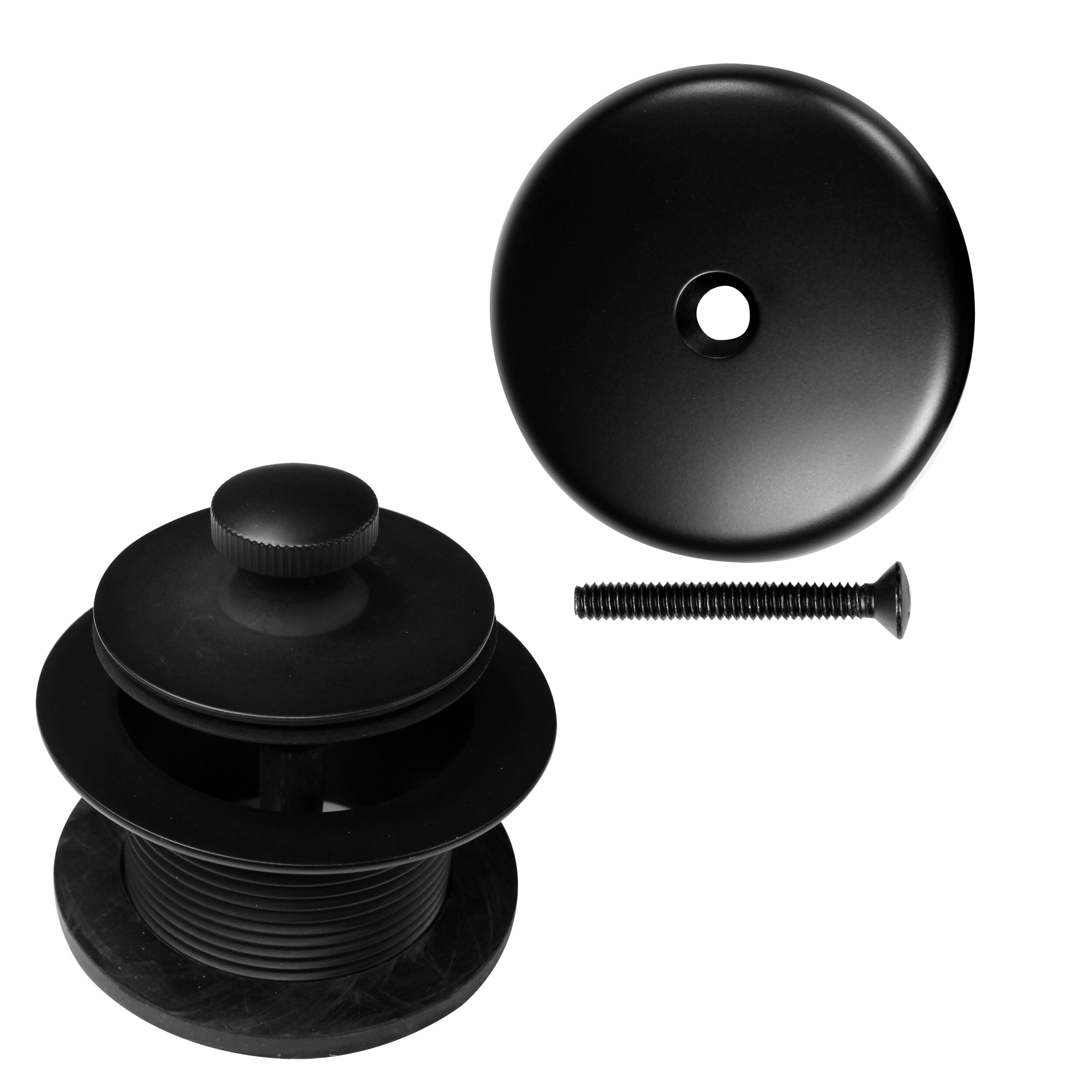 Keeney 1-3/8-in or 1-1/2-in Matte Black Foot Lock Bathtub Trim Kit in the  Bathtub & Shower Drain Accessories department at