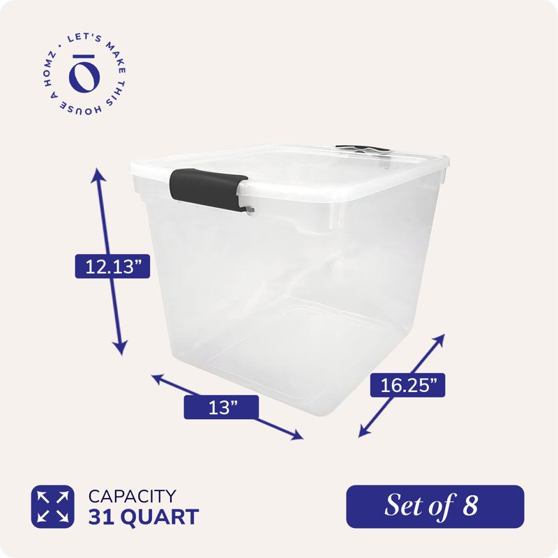 Homz Plastic Bin