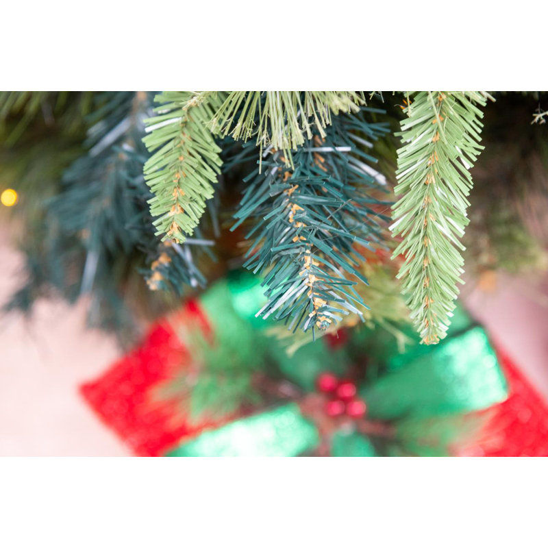 Lighted Artificial Christmas Tree, 7 ft.