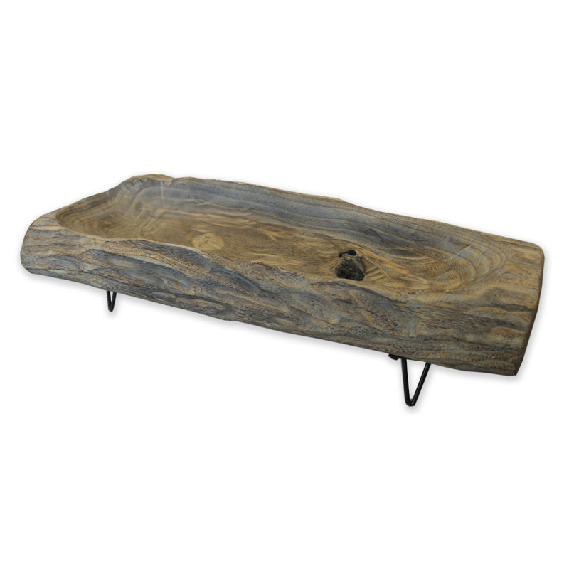Sculpture en bois de aster Claude