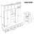 Hall Tree With Bench And 5 Storage Cubbies, Modern Entryway Storage Organizer Cabinet With 4 Doors-114240995