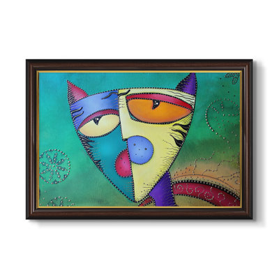 Celestial Cat-Laura Barbosa-Toile encadrée sur mesure