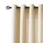 Panneau de rideau simple semi-transparent thermique de couleur unie avec œillets Galion-17794576-32112342