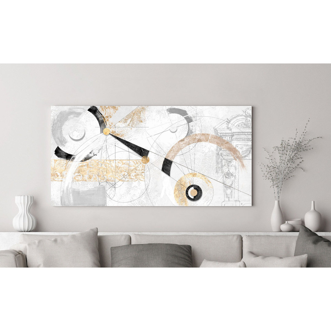 Leinwandbild White, Black and Gold von Arturo Armenti