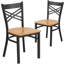 Prompton 'X' Metal Restaurant Chair-1558627199-1515454592