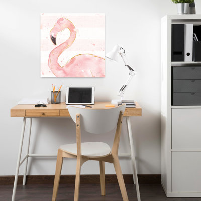 Flamant rose III, lumière sans mots, oiseau, flamant rose, art tropical