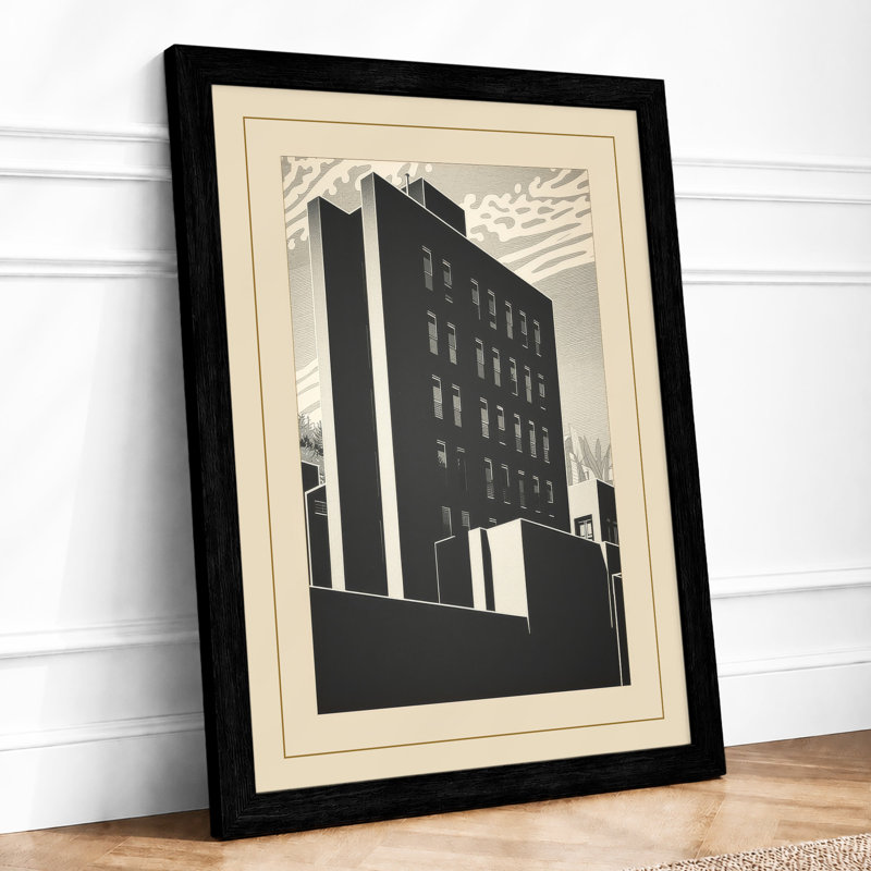 Monumental Tower Industrial - Framed Print, A4 - 29.7 x 21.0 cm, Black