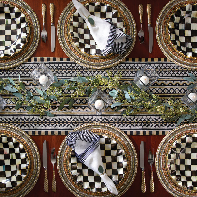 Courtly Check® Ceramic Fluted Dinner Plate